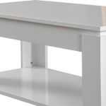 Casa si Gradina - Mobilier - Mese si birouri - Masute de cafea - Masuta de cafea, Hanah Home, pal melaminat, alb, 104x56x47 cm - Infinity.ro