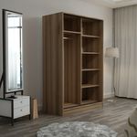 Casa si Gradina - Mobilier - Dulapuri si sifoniere - Sifoniere - Sifonier, Hanah Home, pal melaminat, antracit si stejar, 120x60x190 cm - Infinity.ro