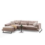 Casa si Gradina - Mobilier - Canapele si coltare - Coltare - Coltar, Hanah Home, lemn fag si pal, bej, 190x308x100 cm - Infinity.ro