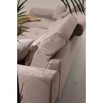 Casa si Gradina - Mobilier - Canapele si coltare - Coltare - Coltar, Hanah Home, lemn fag si pal, bej, 190x308x100 cm - Infinity.ro