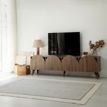 Casa si Gradina - Mobilier - Comode si corpuri - Comode - Comoda tv, Hanah Home, pal melaminat, nuc, 180x35x45 cm, 552NOS2430 - Infinity.ro