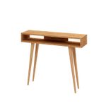 Casa si Gradina - Mobilier - Comode si corpuri - Console - Consola, Hanah Home, PAL melaminat, stejar alb, 100x30x83.6 cm - Infinity.ro
