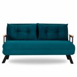 Casa si Gradina - Mobilier - Canapele si coltare - Canapele - Canapea extensibila, Hanah Home, metal, verde petrol, 175x133 cm - Infinity.ro
