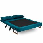 Casa si Gradina - Mobilier - Canapele si coltare - Canapele - Canapea extensibila, Hanah Home, metal, verde petrol, 175x133 cm - Infinity.ro