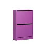 Casa si Gradina - Mobilier - Organizare si depozitare - Organizator incaltaminte - Dulap pentru pantofi, Hanah Home, pal melaminat, mov, 51x26x84 cm - Infinity.ro