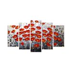 Casa si Gradina - Decoratiuni - Tablouri - Tablou decorativ 5 piese, Wallxpert, mdf, multicolor, 110x60 cm, 223CHR1936 - Infinity.ro