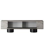 Casa si Gradina - Mobilier - Comode si corpuri - Comode - Comoda tv, Hanah Home, pal melaminat, travertin si negru, 180x50x30 cm, 618BLY1268 - Infinity.ro