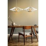 Casa si Gradina - Corpuri si surse de iluminat - Lustre si pendule - Candelabru, Opviq, mdf, alb, diametru 47 cm, inaltime 55 cm - Infinity.ro