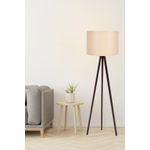 Casa si Gradina - Corpuri si surse de iluminat - Veioze si lampi - Lampadare - Lampadar, Opviq, mdf, crem, nuc, 145 cm - Infinity.ro