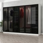 Casa si Gradina - Mobilier - Dulapuri si sifoniere - Sifoniere - Sifonier, Hanah Home, pal melaminat, alb negru, 270x52x210 cm, 506MNR2733 - Infinity.ro