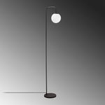Casa si Gradina - Corpuri si surse de iluminat - Veioze si lampi - Lampadare - Lampadar, Opviq, metal, negru crem, 27x27x146 cm - Infinity.ro