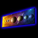 Casa si Gradina - Electrice - Tablouri electrice si accesorii - Tablou canvas cu led, Wallxpert, multicolor, 30x90 cm, poliester, rama lemn, 139LDG1102 - Infinity.ro