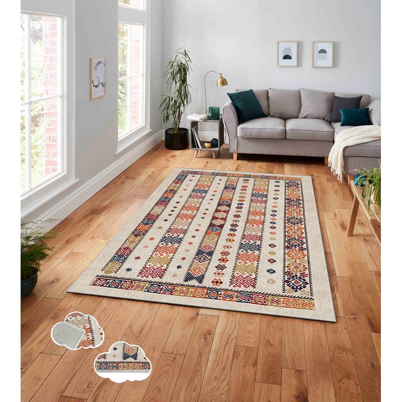 Casa si Gradina - Textile si covoare - Covoare - Covoare casa - Covor, Conceptum Hypnose, multicolor, 80x140 cm, 100% poliester, antiderapant, 288NGR2461 - Infinity.ro