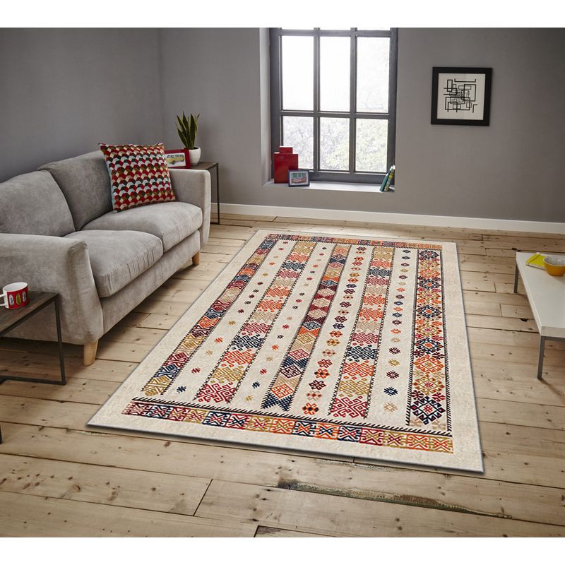 Casa si Gradina - Textile si covoare - Covoare - Covoare casa - Covor, Conceptum Hypnose, multicolor, 80x140 cm, 100% poliester, antiderapant, 288NGR2461 - Infinity.ro