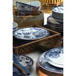 Casa si Gradina - Bucatarie si vesela - Vesela si tacamuri - Servicii de masa - Set de masa 24 piese, Hermia, portelan, albastru si alb - Infinity.ro