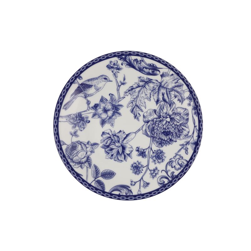 Casa si Gradina - Bucatarie si vesela - Vesela si tacamuri - Servicii de masa - Set de masa 24 piese, Hermia, portelan, albastru si alb - Infinity.ro