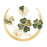 Casa si Gradina - Decoratiuni - Decoratiuni perete - Accesoriu decorativ de perete, Wallxpert, metal, verde auriu, 70x70x5 cm - Infinity.ro
