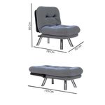 Casa si Gradina - Mobilier - Canapele si coltare - Canapele - Canapea extensibila, Atelier Del Sofa, metal, in, maro deschis, 110x70 cm - Infinity.ro