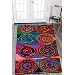 Casa si Gradina - Textile si covoare - Covoare - Covorase intrare - Covoras de intrare, Conceptum Hypnose, multicolor, 120x150 cm, poliester, antiderapant, lavabil la masina - Infinity.ro