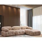 Casa si Gradina - Mobilier - Canapele si coltare - Coltare - Coltar, Hanah Home, lemn fag si pal, crem, 288x190x95 cm - Infinity.ro