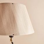 Casa si Gradina - Corpuri si surse de iluminat - Veioze si lampi - Lampadare - Lampadar, Opviq, metal, crem negru, 38x150 cm - Infinity.ro
