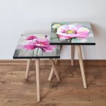 Casa si Gradina - Mobilier - Mese si birouri - Masute de cafea - Set masute de cafea, Hanah Home, mdf, multicolor, 35x47x35 cm, picioare lemn fag, 481LNA2244 - Infinity.ro