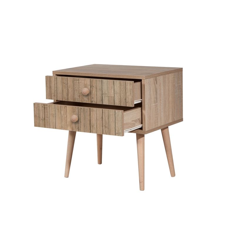 Casa si Gradina - Mobilier - Comode si corpuri - Noptiere - Noptiera, Hanah Home, pal melaminat, stejar sonoma, 60x40x61 cm, 863SPH3506 - Infinity.ro