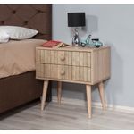 Casa si Gradina - Mobilier - Comode si corpuri - Noptiere - Noptiera, Hanah Home, pal melaminat, stejar sonoma, 60x40x61 cm, 863SPH3506 - Infinity.ro