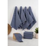 Market - Curatenie si intretinere casa - Produse bucatarie - Lavete si bureti - Set prosoape de bucatarie, Hermia, albastru inchis, 43x76 cm, 90% bumbac, 10% poliester, 10 bucati, 224PSH1103 - Infinity.ro