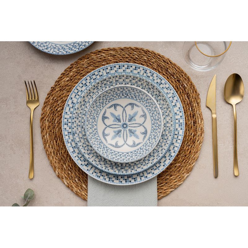 Casa si Gradina - Bucatarie si vesela - Vesela si tacamuri - Servicii de masa - Set de masa 24 piese, Hermia, portelan, multicolor, 387GRP1382 - Infinity.ro
