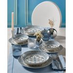 Casa si Gradina - Bucatarie si vesela - Vesela si tacamuri - Servicii de masa - Set de masa 24 piese, Hermia, portelan, multicolor, 387GRP1382 - Infinity.ro