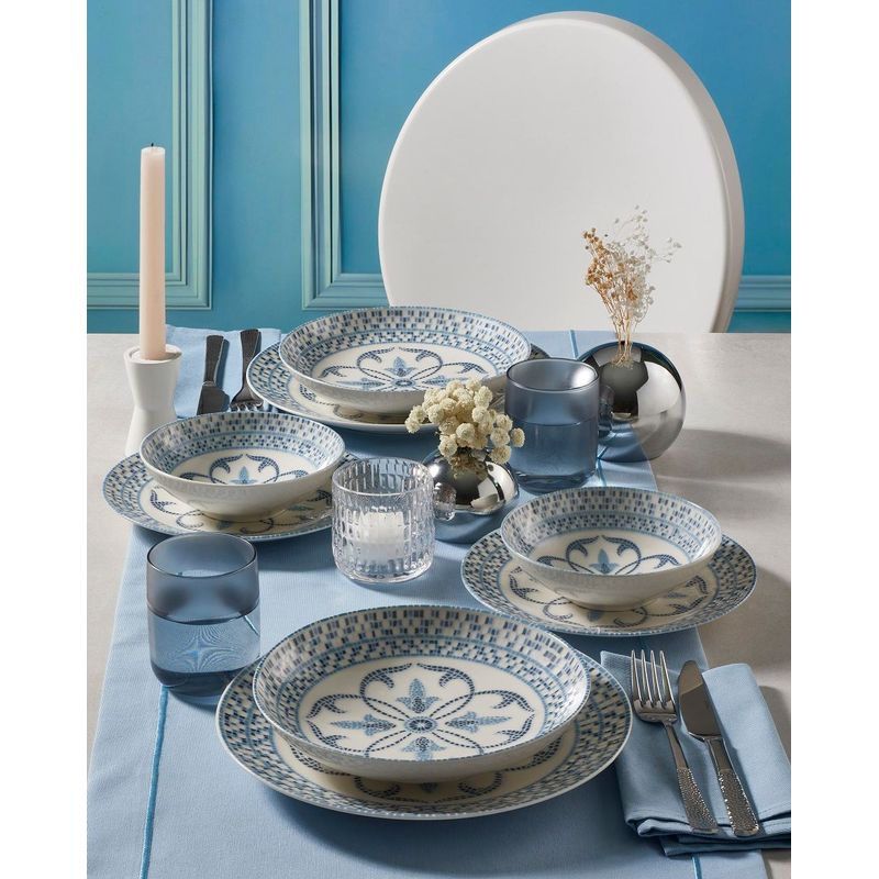 Casa si Gradina - Bucatarie si vesela - Vesela si tacamuri - Servicii de masa - Set de masa 24 piese, Hermia, portelan, multicolor, 387GRP1382 - Infinity.ro