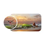 Casa si Gradina - Decoratiuni - Ceasuri - Ceas decorativ, Wallxpert, mdf, multicolor, 68x32 cm, 238HMA5105 - Infinity.ro