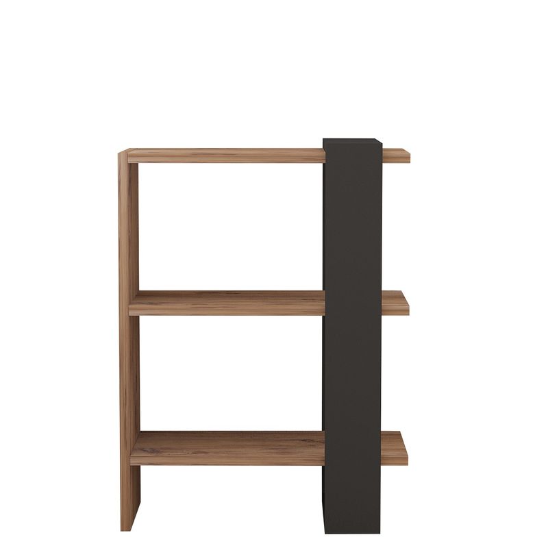 Casa si Gradina - Mobilier - Biblioteci si rafturi - Biblioteci - Biblioteca, Hanah Home, pal melaminat, stejar si antracit, 51.8x25x70 cm - Infinity.ro