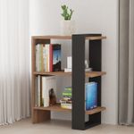 Casa si Gradina - Mobilier - Biblioteci si rafturi - Biblioteci - Biblioteca, Hanah Home, pal melaminat, stejar si antracit, 51.8x25x70 cm - Infinity.ro
