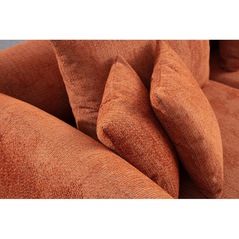 Casa si Gradina - Mobilier - Canapele si coltare - Coltare - Coltar, Atelier Del Sofa, lemn de fag si pal, portocaliu, 310x265x102 cm - Infinity.ro