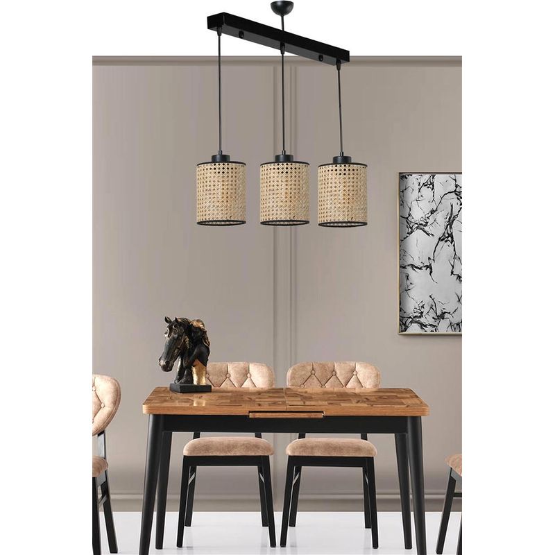 Casa si Gradina - Corpuri si surse de iluminat - Lustre si pendule - Lustra, Opviq, ratan, 55x15x70 cm - Infinity.ro