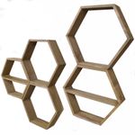 Casa si Gradina - Mobilier - Biblioteci si rafturi - Etajere - Etajera de perete, Hanah Home, lemn de molid, nuc, 40x40x10 cm - Infinity.ro