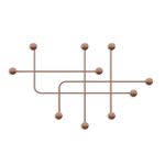 Casa si Gradina - Mobilier - Organizare si depozitare - Cuiere - Cuiere de perete, Wallxpert, metal, cupru, 107x64x10 cm - Infinity.ro