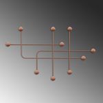 Casa si Gradina - Mobilier - Organizare si depozitare - Cuiere - Cuiere de perete, Wallxpert, metal, cupru, 107x64x10 cm - Infinity.ro