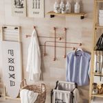 Casa si Gradina - Mobilier - Organizare si depozitare - Cuiere - Cuiere de perete, Wallxpert, metal, cupru, 107x64x10 cm - Infinity.ro