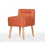 Casa si Gradina - Mobilier - Scaune si fotolii - Tabureti - Taburet, Atelier Del Sofa, 100% bumbac, portocaliu, 45x45x47 cm - Infinity.ro