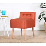 Casa si Gradina - Mobilier - Scaune si fotolii - Tabureti - Taburet, Atelier Del Sofa, 100% bumbac, portocaliu, 45x45x47 cm - Infinity.ro