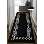 Casa si Gradina - Textile si covoare - Covoare - Covorase intrare - Covoras de intrare, Conceptum Hypnose, alb-negru, 80x100 cm, 100% poliester, antiderapant, 286CHL6730 - Infinity.ro