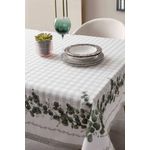 Casa si Gradina - Textile si covoare - Textile bucatarie - Fete de masa - Fata de masa, Hermia, verde si alb, 150x230 cm, 100% bumbac - Infinity.ro