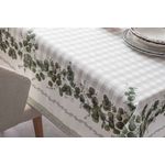 Casa si Gradina - Textile si covoare - Textile bucatarie - Fete de masa - Fata de masa, Hermia, verde si alb, 150x230 cm, 100% bumbac - Infinity.ro