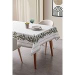 Casa si Gradina - Textile si covoare - Textile bucatarie - Fete de masa - Fata de masa, Hermia, verde si alb, 150x230 cm, 100% bumbac - Infinity.ro
