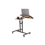 Casa si Gradina - Mobilier - Mese si birouri - Birouri - Birou reglabil pentru laptop, Hanah Home, pal melaminat, pin atlantic si negru, 67x45.5x87 cm, 863SPH2816 - Infinity.ro
