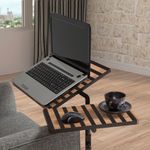 Casa si Gradina - Mobilier - Mese si birouri - Birouri - Birou reglabil pentru laptop, Hanah Home, pal melaminat, pin atlantic si negru, 67x45.5x87 cm, 863SPH2816 - Infinity.ro