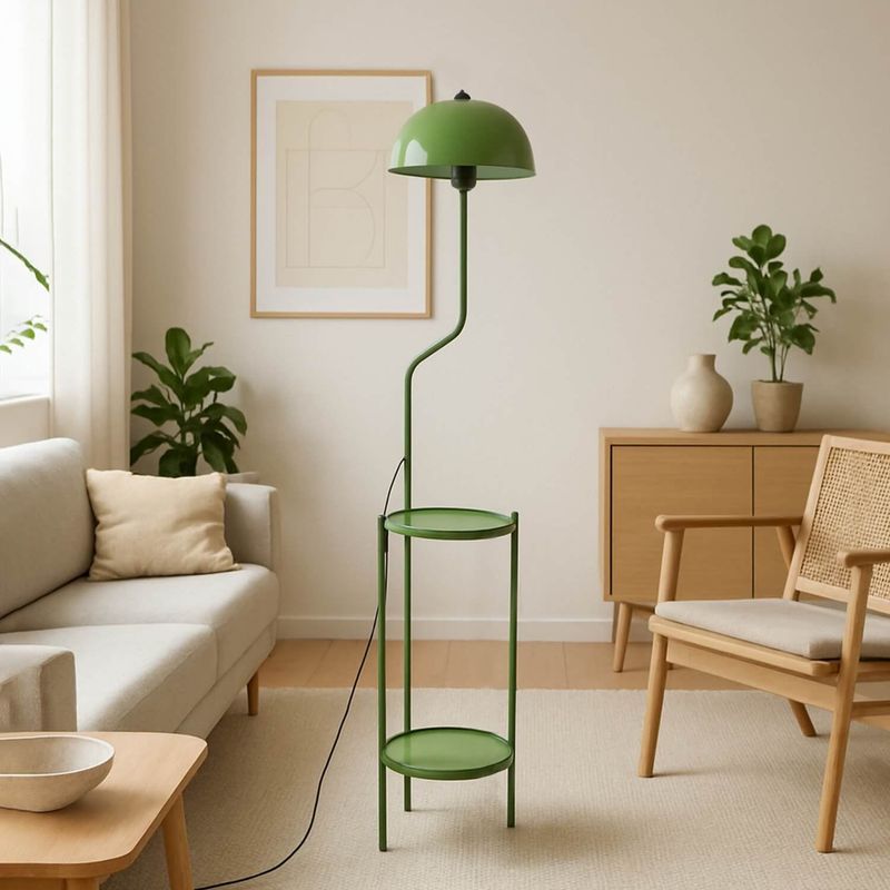 Casa si Gradina - Corpuri si surse de iluminat - Veioze si lampi - Lampadare - Lampadar, Opviq, metal, menta, 135 cm - Infinity.ro